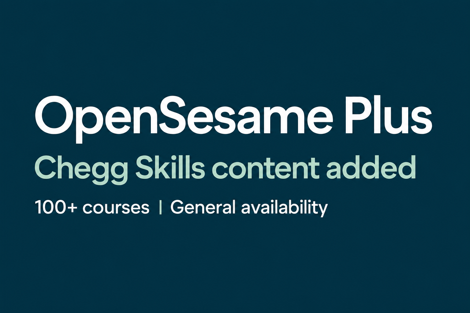 Editorial illustration accompanying OpenSesame Adds Chegg Skills Content to Plus Catalog