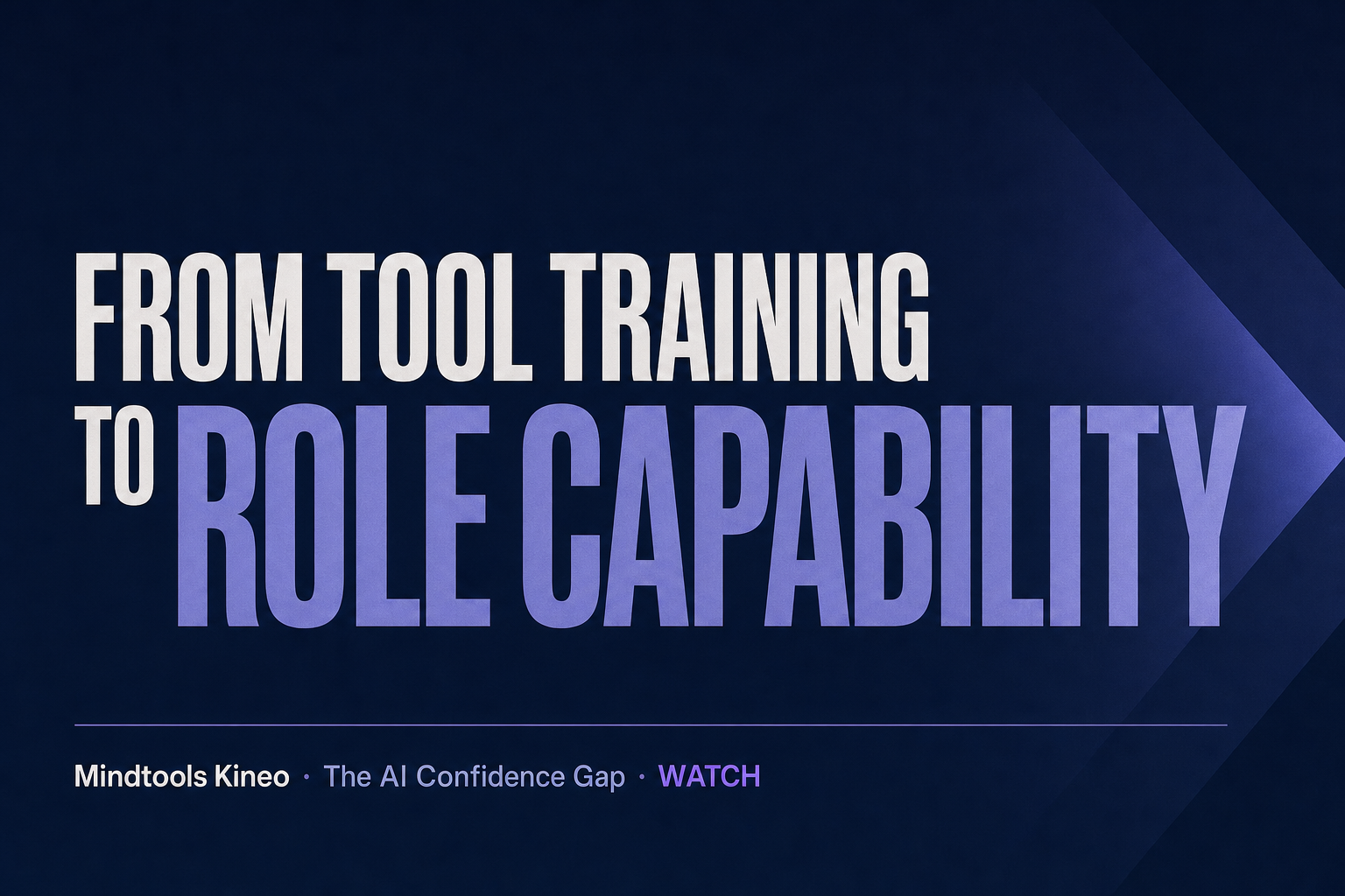 Editorial illustration accompanying AI training shifts from tool instruction to role-based capability